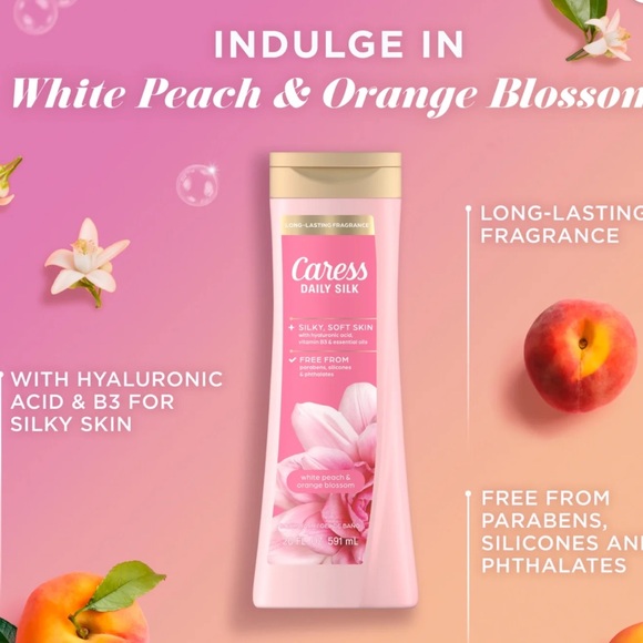 Caress Daily Silk Gift Set W/Bath Pouf & Coupon NIB - Picture 10 of 13